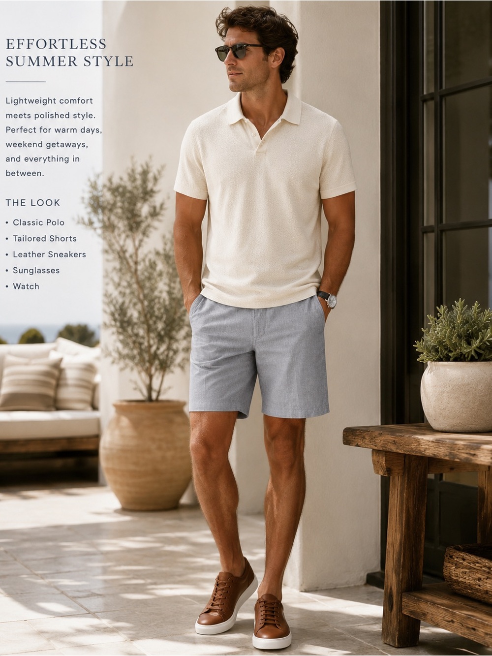 Dockers Light Blue Flat Front Shorts
